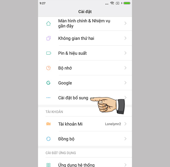 V&agrave;o c&agrave;i đặt